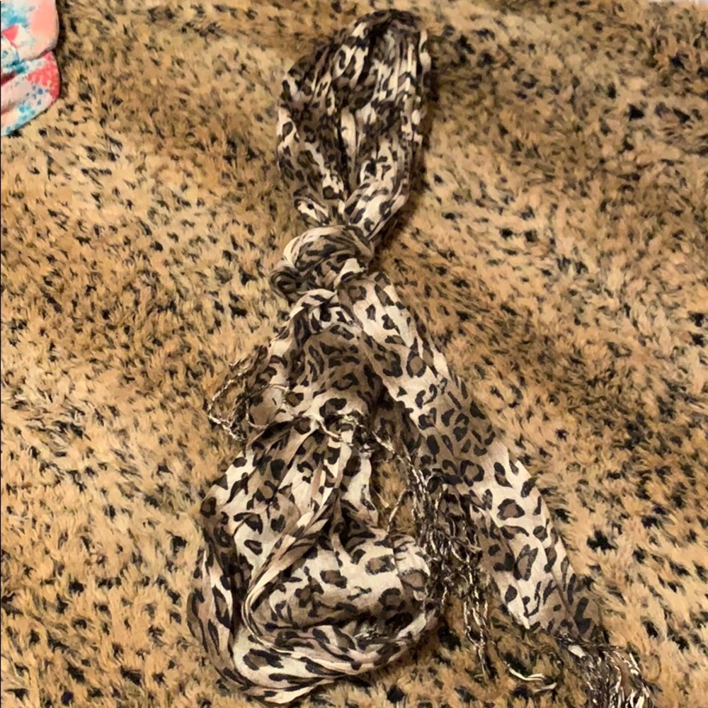 cheetah scarf